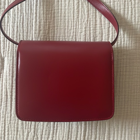 Celine mini box bag in red - Picture 7 of 13
